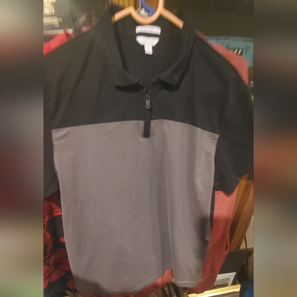 Calvin Klein Vintage quarter zip shirt sz L